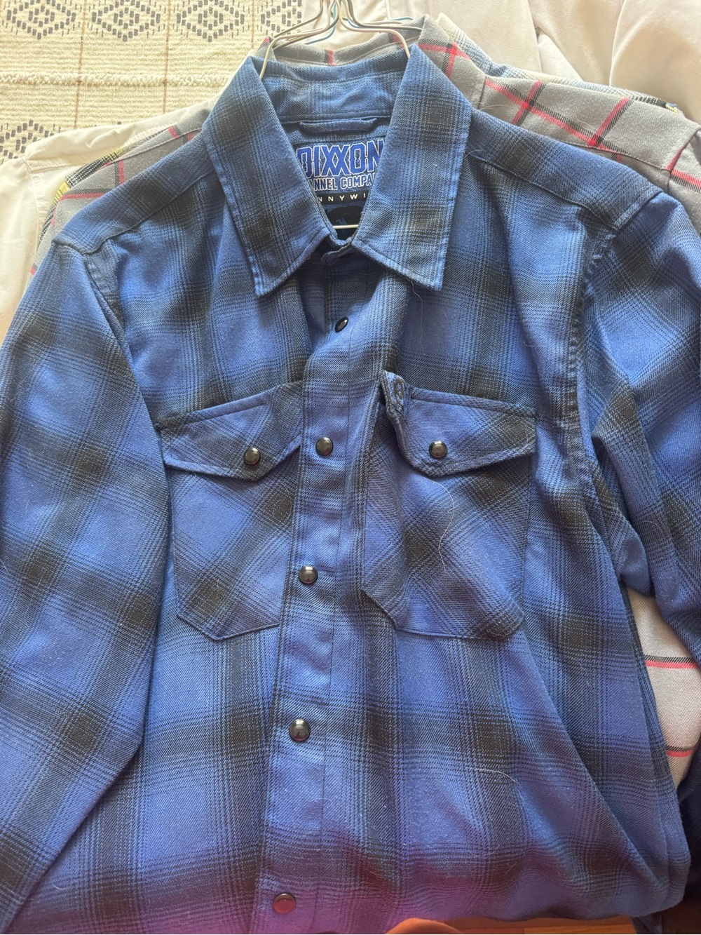 Dixxon Blue Plaid Men's Button-Up Shirt